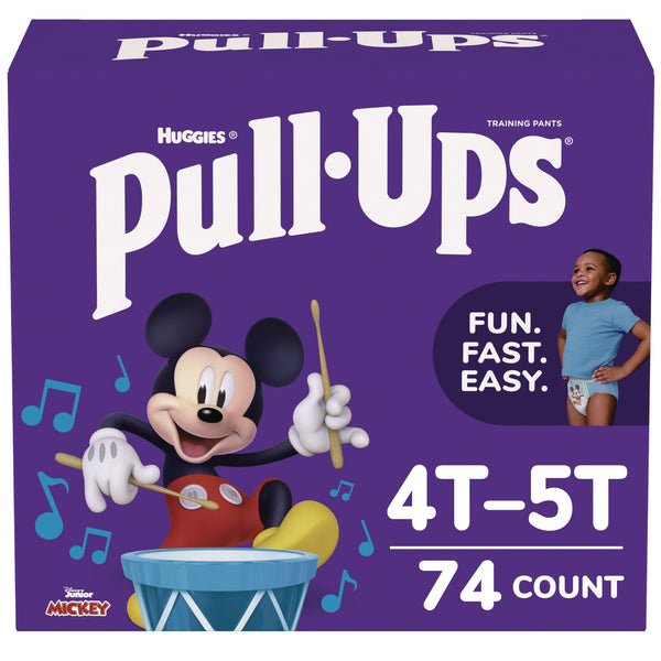 Huggies® Learning Designs Potty Training Pants for Boys, Size 6, 4T-5T, 38 lbs to 50 lbs, 74/Carton (KCM45270) Case of 74