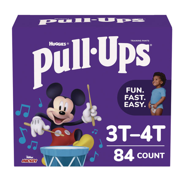 Huggies® Pull-Ups Learning Designs Potty Training Pants for Boys, Size 5, 3T-4T, 32 lbs to 40 lbs, 84/Carton (KCM45271) Case of 84