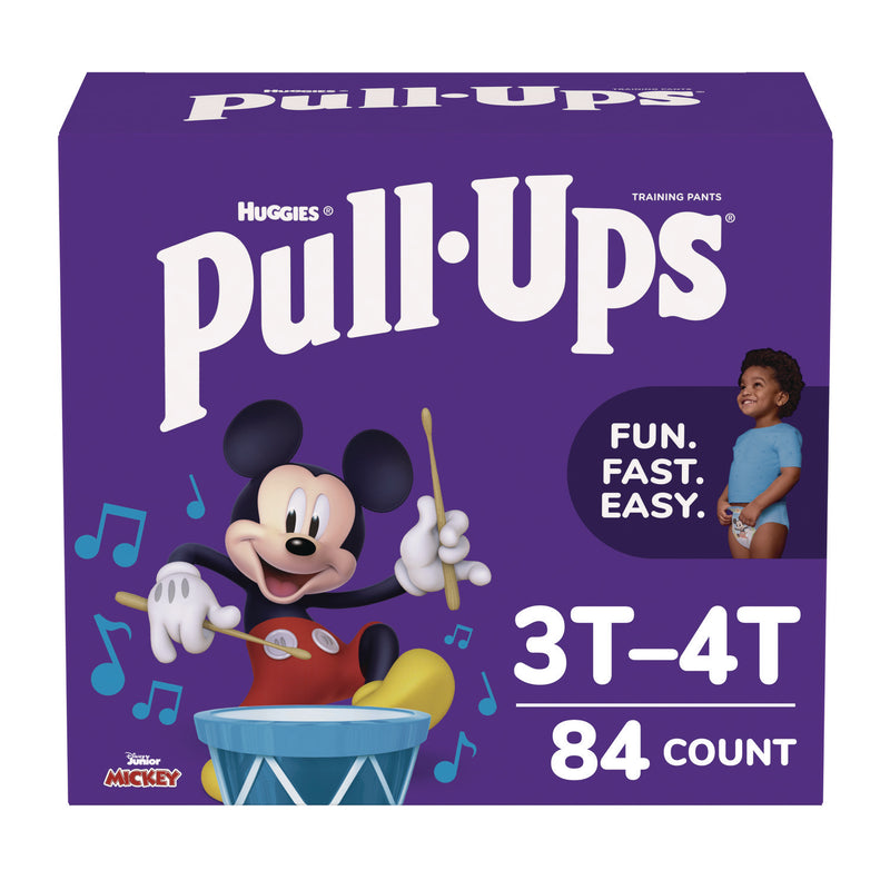 Huggies® Pull-Ups Learning Designs Potty Training Pants for Boys, Size 5, 3T-4T, 32 lbs to 40 lbs, 84/Carton (KCM45271) Case of 84