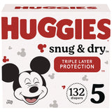 Huggies® Snug and Dry Diapers, Size 5, 27+ lbs, 132/Carton (KCC51517) Case of 132