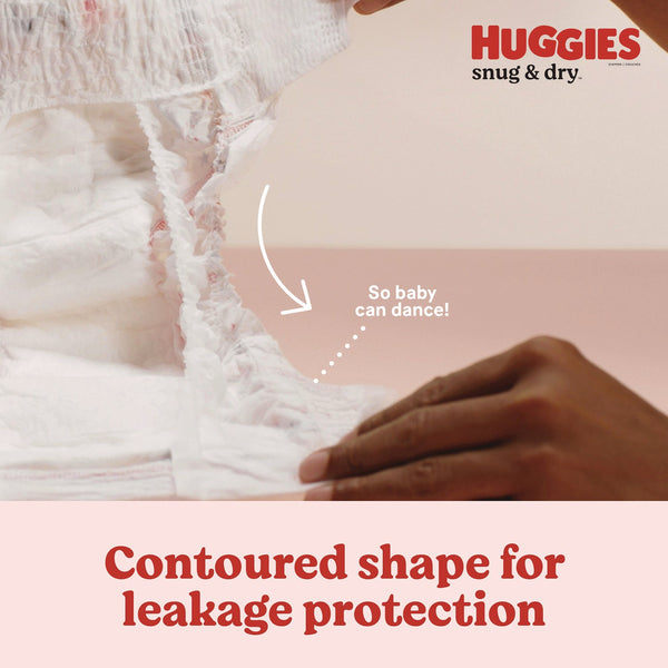 Huggies® Snug and Dry Diapers, Size 4, 22 lbs to 37 lbs, 148/Carton (KCC51518) Case of 148