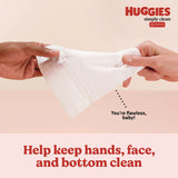 Huggies® Simply Clean Fragrance Free Baby Wipes, 64/Pack, 11 Packs/Carton (KCM53611) Case of 11