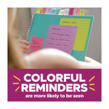 Post-it® Notes Super Sticky Note Pads in Summer Joy Collection, 4" x 4", Note Ruled, 90 Sheets/Pad, 4 Pads/Pack (MMM6754SSJOY) Pack of 4