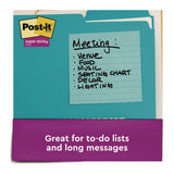 Post-it® Notes Super Sticky Note Pads in Summer Joy Color Collection Colors, 4" x 4", Note Ruled, 90 Sheets/Pad, 6 Pads/Pack (MMM6756SSJOY) Pack of 6