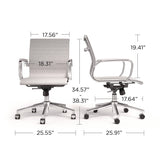 Union & Scale™ Everell Fabric Managers Chair, Supports up to 275 lb, 16.4" to 20.1" Seat Height, Heather Gray Seat/Back, Chrome Base (UOSUN53279CC) Each