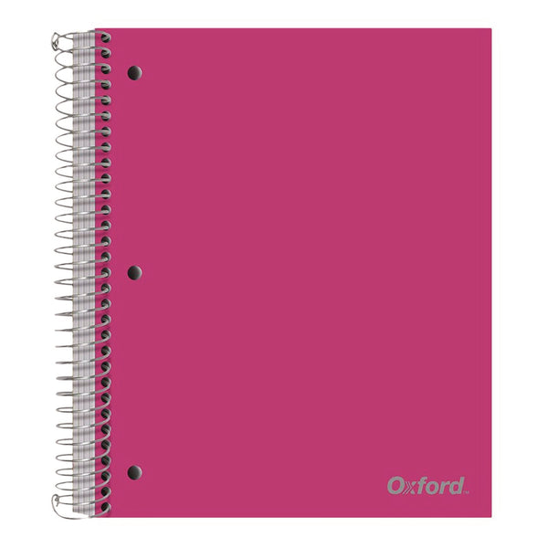 Oxford™ Five-Subject Notebook, 5 Subject, College Rule, Randomly Assorted Cover Color, (200) 11 x 9 Sheets (OXF10588) Each