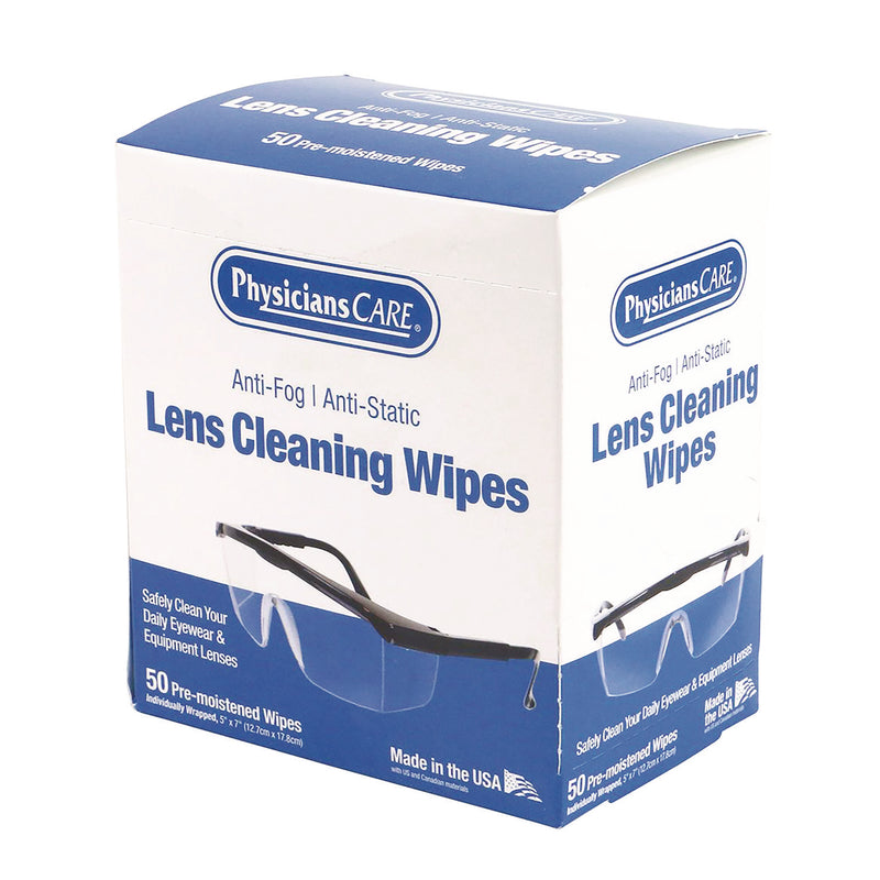 PhysiciansCare® Lens Cleaning Wipe, 50/Box (PHY91294) Box of 50