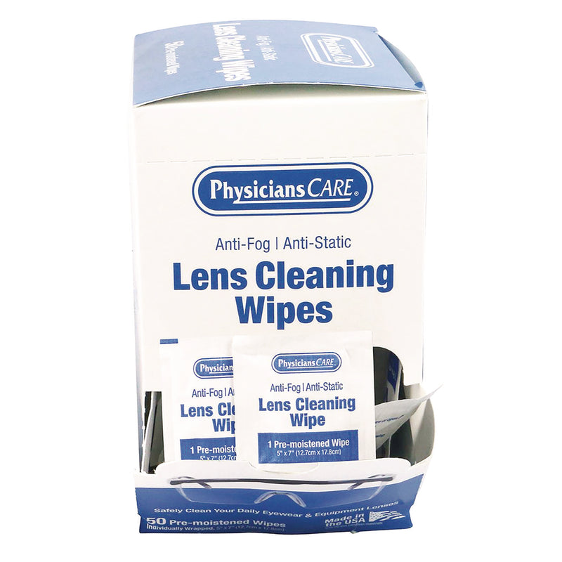 PhysiciansCare® Lens Cleaning Wipe, 50/Box (PHY91294) Box of 50
