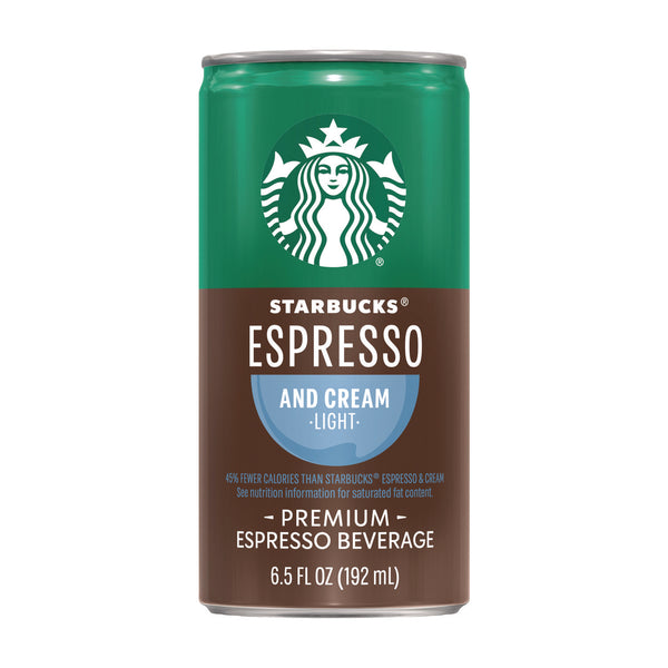 Starbucks® Cold Brew Coffee, Espresso and Cream Light, 6.5 oz Can, 24/Carton (SBKPEP04517)