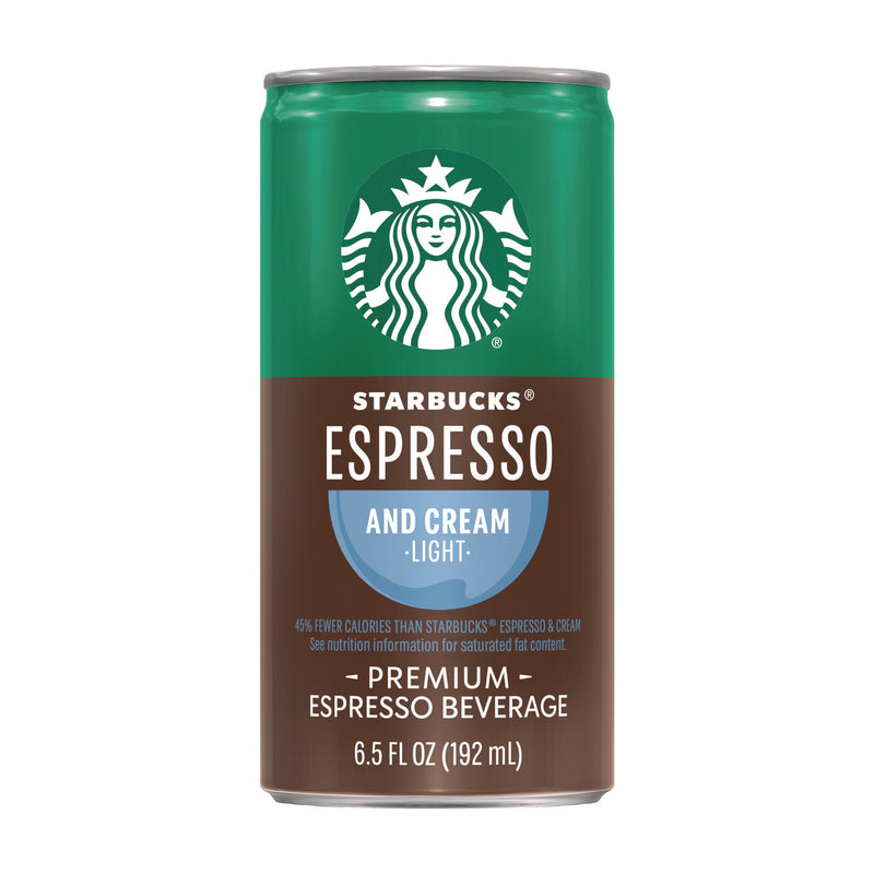 Starbucks® Cold Brew Coffee, Espresso and Cream Light, 6.5 oz Can, 24/Carton (SBKPEP04517) Case of 24