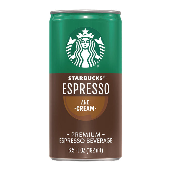 Starbucks® Cold Brew Coffee, Doubleshot Espresso and Cream, 6.5 oz Can, 24/Carton (SBKPEP10451) Case of 24