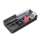 Advantus Fusion Five-Compartment Plastic Accessory Holder, Plastic, 12.25 x 6 x 2, Black/Gray (AVT37682) Each