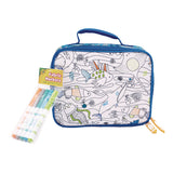 Crayola® Color-Your-Own Lunch Bag with Marker Set, Oceanfront, 9.5 x 3.5 x 7.5, Blue Camo (CYOB23CL56807ST) Each
