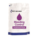 First Aid Only™ 12-Piece Bleeding Control Treatment Pack, 12 Pieces, Resealable Plastic Bag (FAO91166) Each