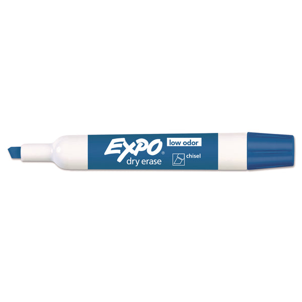 Expo® Low-Odor Dry Erase Marker, Broad Chisel Tip, Assorted Colors, 4/Pack (SAN2211555) Pack of 4