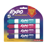 EXPO® Low-Odor Dry Erase Marker, Broad Chisel Tip, Assorted Colors, 4/Pack (SAN1927523) Pack of 4