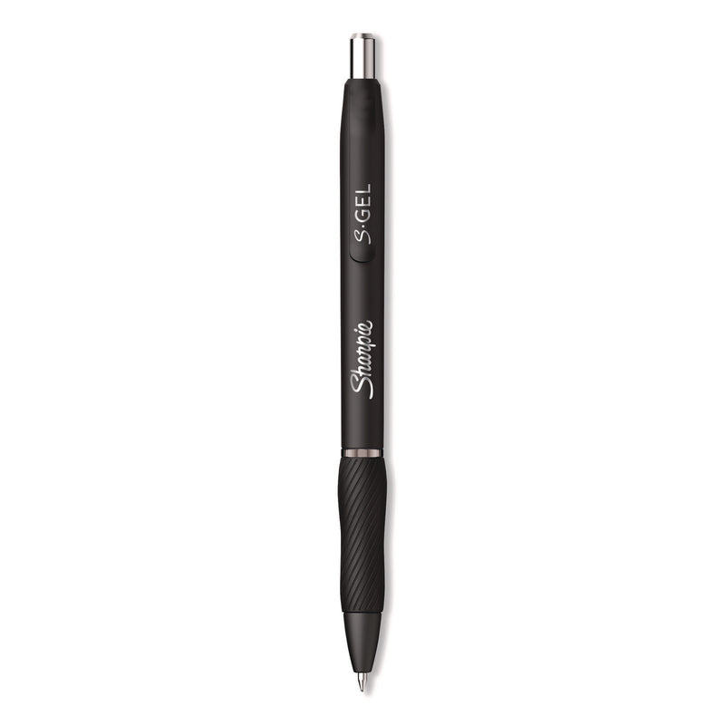 Sharpie® S-Gel™ S-Gel Gel Pen, Retractable, Medium 0.7 mm, Black; Blue Ink, Black; Gray; White Barrels, 12/Pack (SAN2129832) Pack of 12