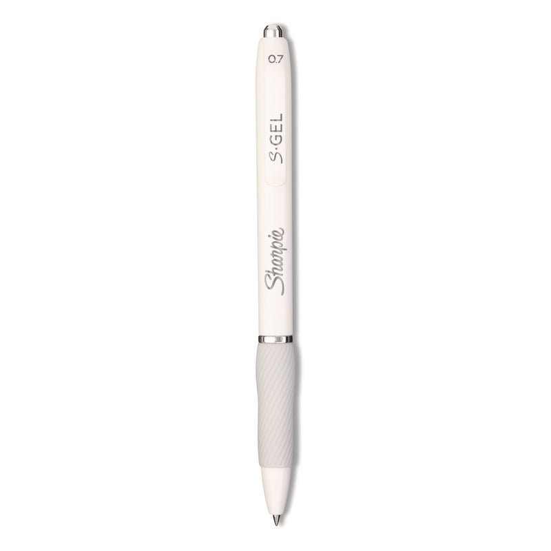 Sharpie® S-Gel™ S-Gel Gel Pen, Retractable, Medium 0.7 mm, Black; Blue Ink, Black; Gray; White Barrels, 12/Pack (SAN2129832) Pack of 12