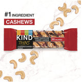 KIND Thins Bar Variety Pack, Dark Chocolate Cherry Cashew; Peanut Butter Dark Chocolate, 0.74 oz, 20/Box (KNDPHW41891) Box of 20