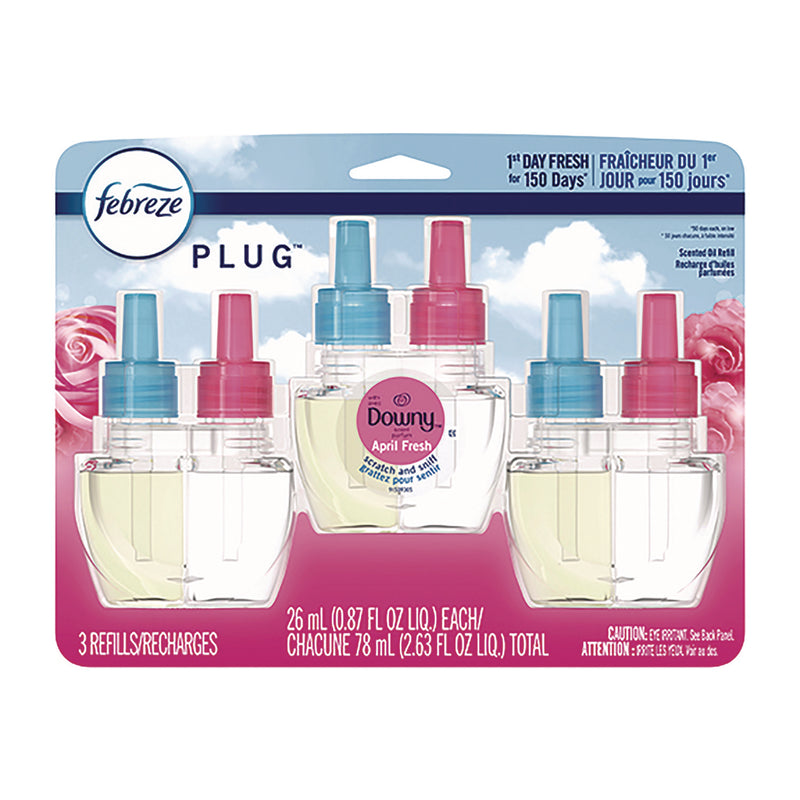 Febreze® PLUG Air Freshener Refills, Downy April Fresh, 0.87 oz (PGC52369)