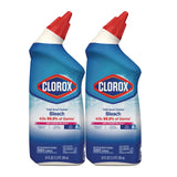 Clorox® Disinfecting Toilet Bowl Cleaner with Bleach, Rain Clean Scent, 24 oz Bottle, 2/Pack (CLO30924)