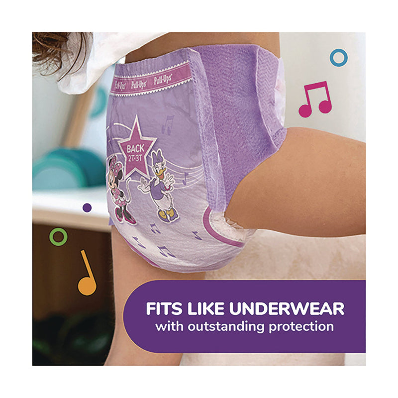 Huggies® Pull-Ups Learning Designs Potty Training Pants for Girls, 2T-3T, 16 lbs to 34 lbs, 94/Carton (KCC45268) Case of 94