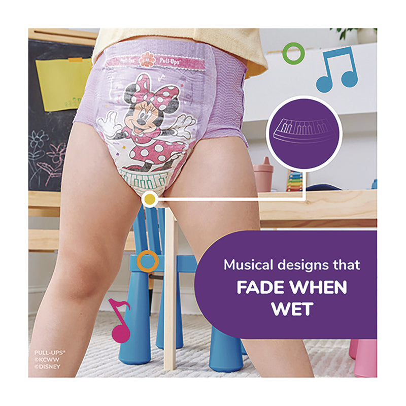 Huggies® Pull Ups Learning Designs Potty Training Pants for Girls, Size 6, 4T-5T, 38 lbs to 50 lbs, 74/Carton (KCM45272) Case of 74