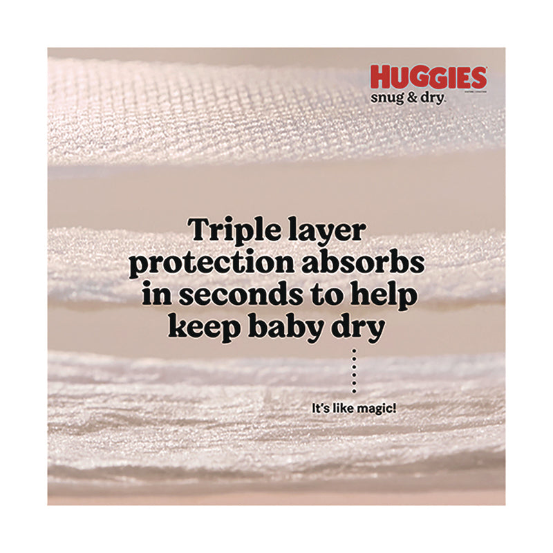 Huggies® Snug and Dry Diapers, Size 3, 16 lbs to 28 lbs, 168/Carton (KCM51520) Case of 168