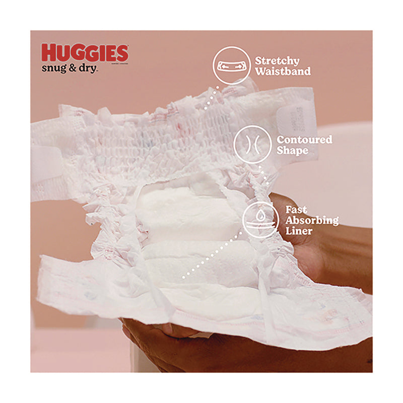 Huggies® Snug and Dry Diapers, Size 2, 12 lbs to 18 lbs, 116/Carton (KCM56433) Case of 116