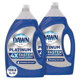 Dawn® Platinum Liquid Dish Detergent, Refreshing Rain, 54.8 oz Bottle, 2/Pack (PGC04504)