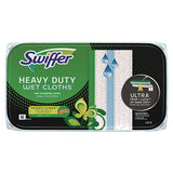 Swiffer® Heavy-Duty Wet Refill Cloths, 8 x 10, Gain Original Scent, White, 10 Cloths/Tub (PGC76471)