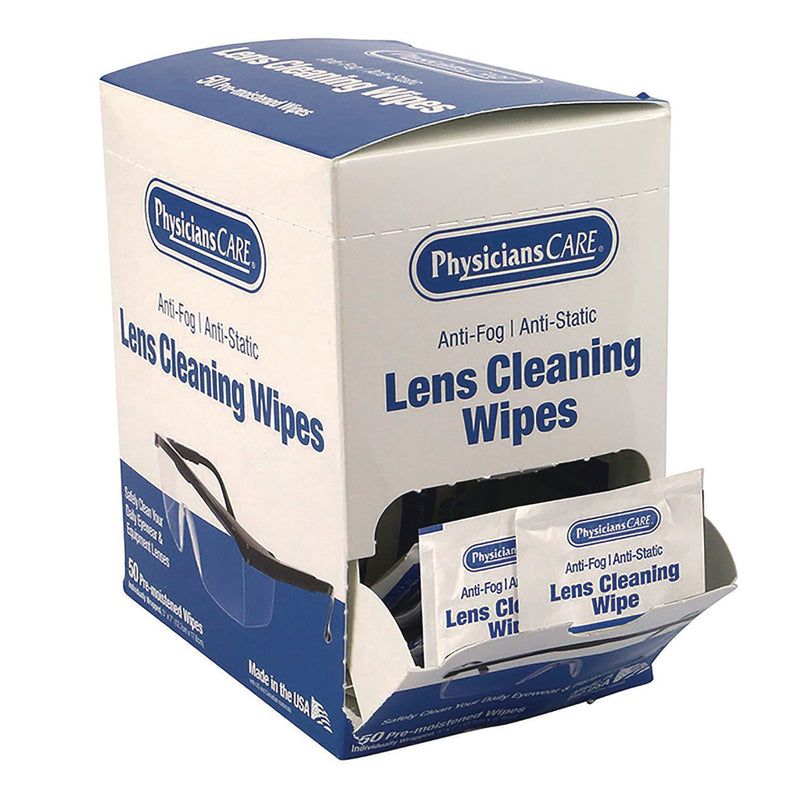 PhysiciansCare® Lens Cleaning Wipe, 50/Box (PHY91294) Box of 50