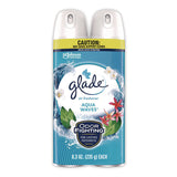 Glade® Air Freshener, Aqua Waves Scent, 8.3 oz Aerosol Spray, 2/Pack (SJN357471) Pack of 2