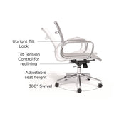 Union & Scale™ Everell Fabric Managers Chair, Supports up to 275 lb, 16.4" to 20.1" Seat Height, Heather Gray Seat/Back, Chrome Base (UOSUN53279CC) Each