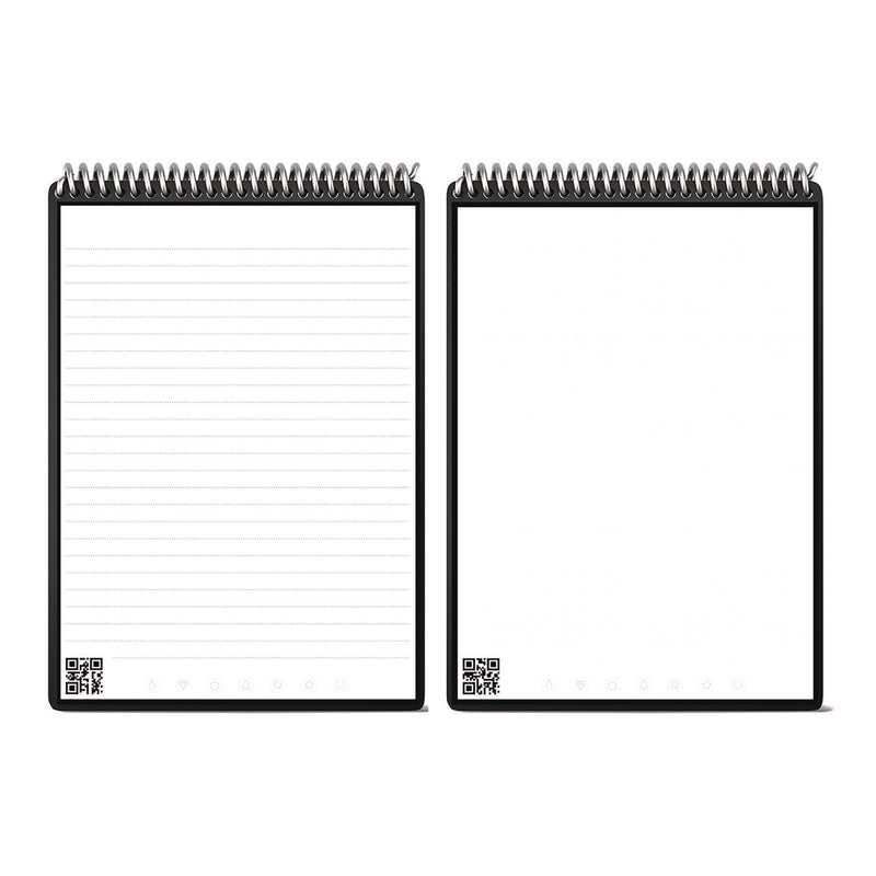 Rocketbook Flip Smart Notepad, Black Cover, Lined/Dot Grid Rule, 6 x 8.8, White, 36 Sheets (RKBFLPERCCCEFR) Each