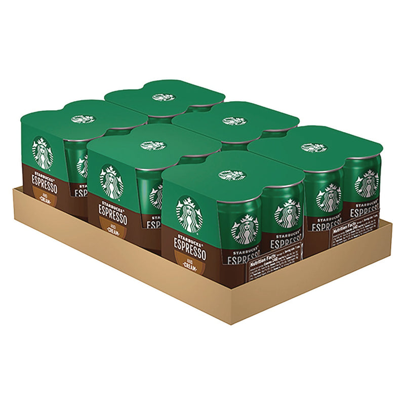Starbucks® Cold Brew Coffee, Doubleshot Espresso and Cream, 6.5 oz Can, 24/Carton (SBKPEP10451) Case of 24