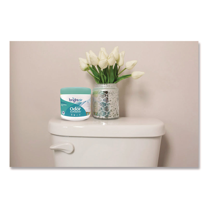 BRIGHT Air® Super Odor Eliminator, Linen and Spring Breeze, 14 oz Jar (BRI901046) Each