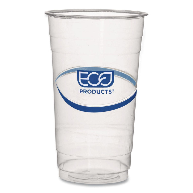 BlueStripe Recycled Content Clear Plastic Cold Drink Cups, 24 oz, 600/Carton (ECOEPCR24) Case of 600