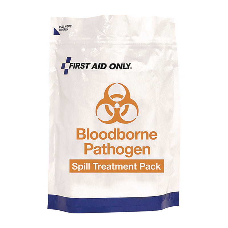 First Aid Only™ 15-Piece Blood-Borne Pathogen Treatment Pack, 15 Pieces, Resealable Plastic Bag (FAO91169) Each