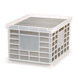IRIS File Storage Durable Plastic Crate, 13.88 x 17.13 x 10.5, Clear (IRS270011200308) Each