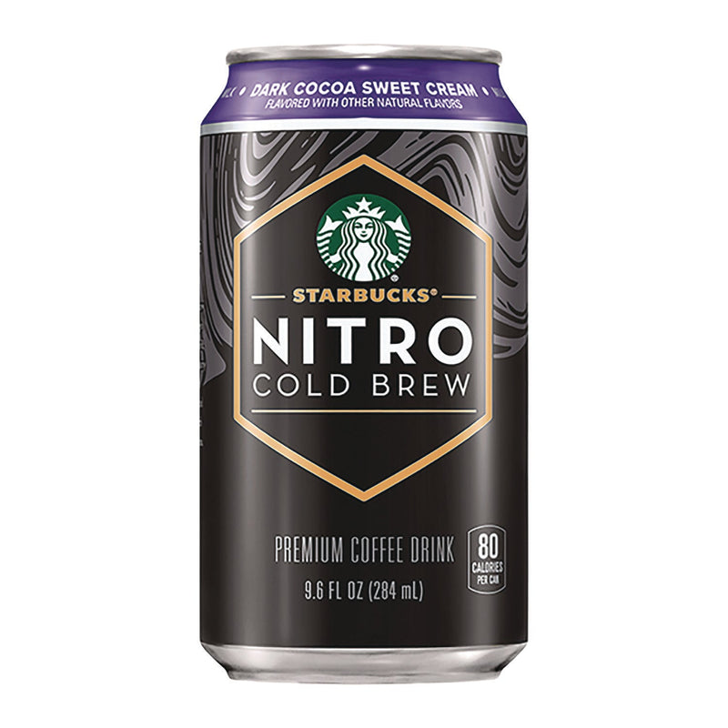 Starbucks® Nitro Cold Brew Coffee, Dark Cocoa Sweet Cream, 9.6 oz Can, 12/Carton (SBKPEP20478) Case of 12