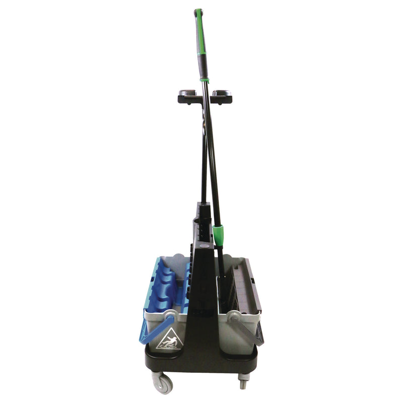 Unger OmniClean Dual Bucket Kit, 1.5 gal, Black/Blue/Gray (UNGCLBK1) Each