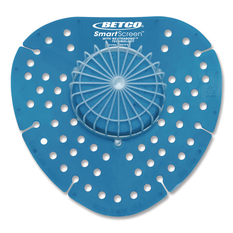 Betco SmartSCREEN Urinal Screen, Ocean Blue Scent, Blue, 1 lb, 72/Carton (BET2867200) Case of 72