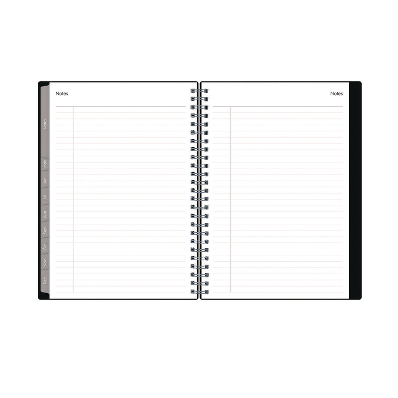 Blue Sky® Enterprise Weekly/Monthly Notes Planner, 8.63" x 5.88", Black Cover, 12-Month (Jan to Dec): 2026 (BLS131793) Each