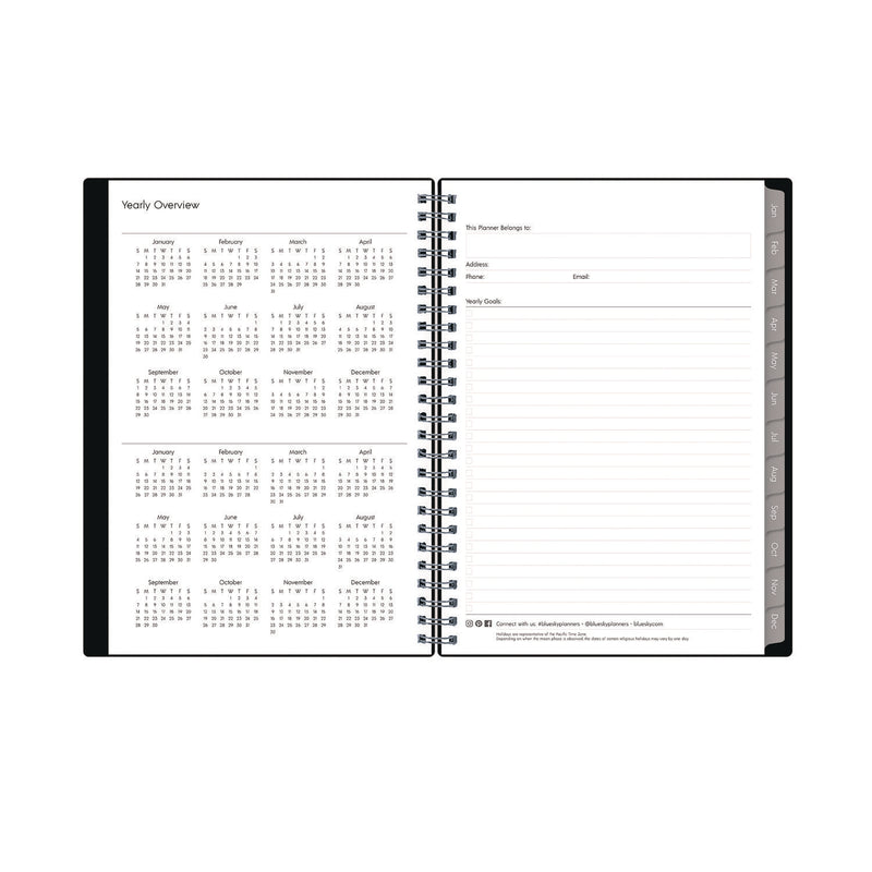 Blue Sky® Enterprise Weekly/Monthly Notes Planner, 8.63" x 5.88", Black Cover, 12-Month (Jan to Dec): 2026 (BLS131793) Each