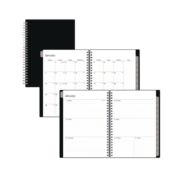 Blue Sky® Enterprise Weekly/Monthly Notes Planner, 8.63" x 5.88", Black Cover, 12-Month (Jan to Dec): 2026 (BLS131793) Each