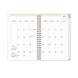 Blue Sky® Day Designer "Secret Garden Mint" Academic Year Weekly/Monthly Notes Planner, 8 x 5, 12-Month (July to June): 2025-2026 (BLS137900) Each