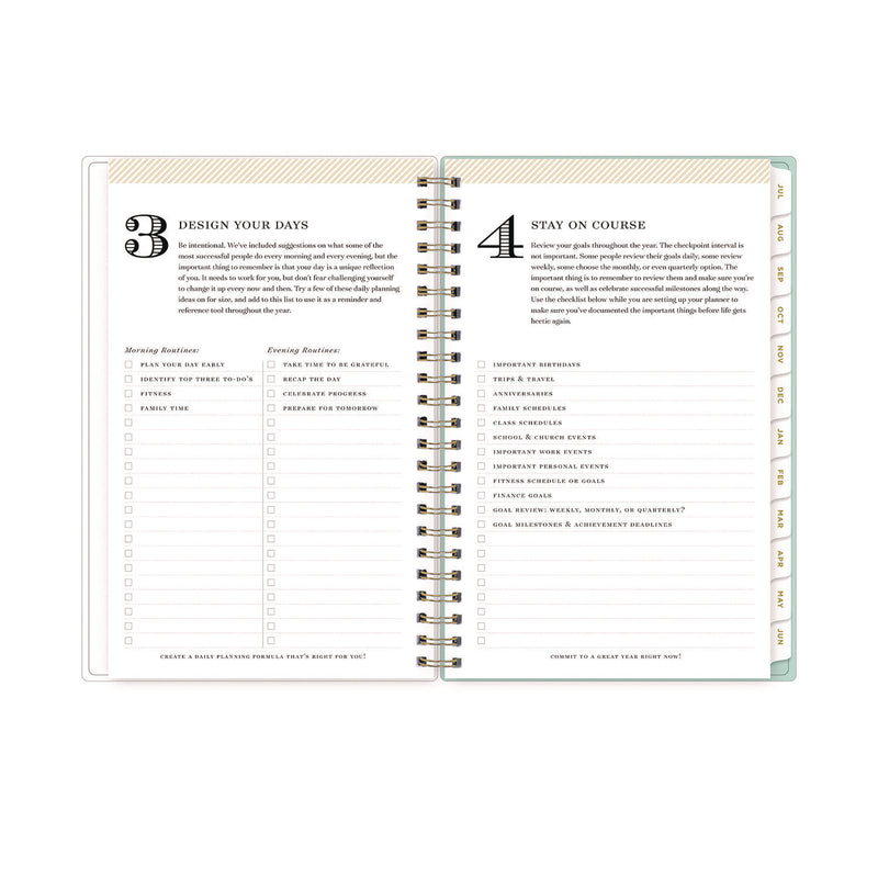 Blue Sky® Day Designer "Secret Garden Mint" Academic Year Weekly/Monthly Notes Planner, 8 x 5, 12-Month (July to June): 2025-2026 (BLS137900) Each