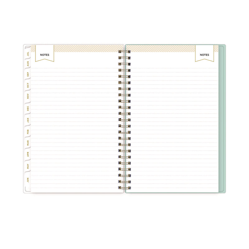 Blue Sky® Day Designer "Secret Garden Mint" Academic Year Weekly/Monthly Notes Planner, 8 x 5, 12-Month (July to June): 2025-2026 (BLS137900) Each