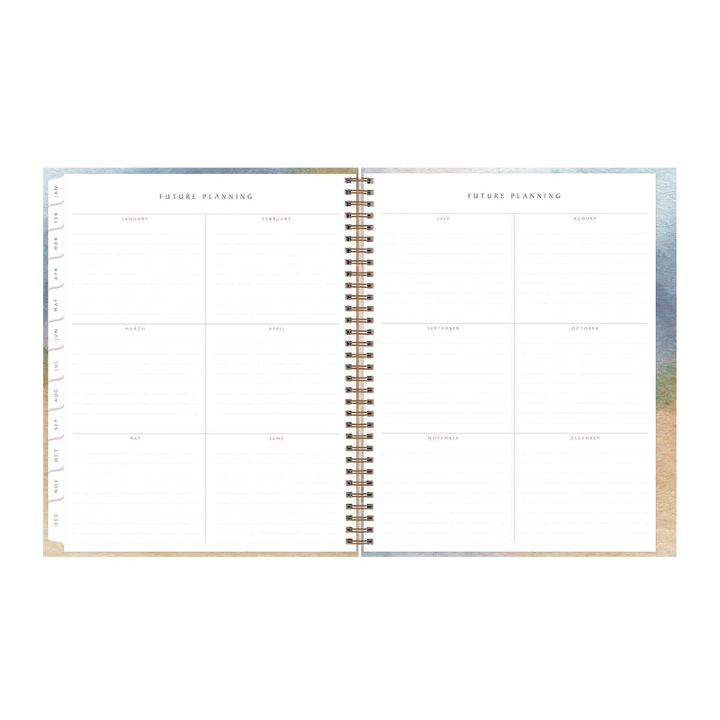 Blue Sky® One Tree Planted Andreo Weekly/Monthly Planner, Abstract Artwork, 11" x 8.5", Blue/Sand/Green Cover, 12-Month (Jan-Dec): 2026 (BLS137948) Each
